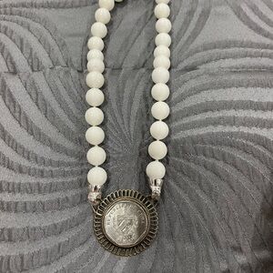 Necklace with a Cuban Coin in Silver